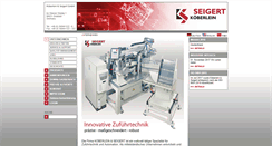 Desktop Screenshot of koeberlein-seigert.net